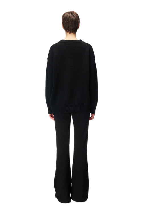 Black Bootcut Sweatpants - ANN ANDELMAN