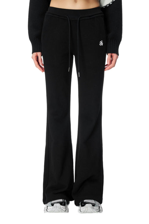 Black Bootcut Sweatpants - ANN ANDELMAN