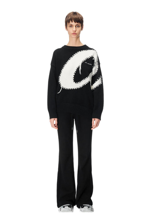 Black Bootcut Sweatpants - ANN ANDELMAN