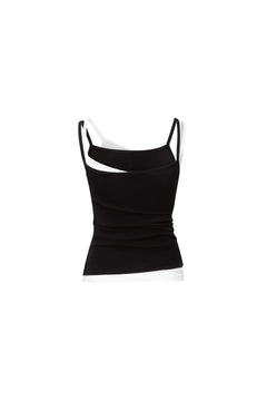 Black Fake Two - Piece Camisole - ANN ANDELMAN