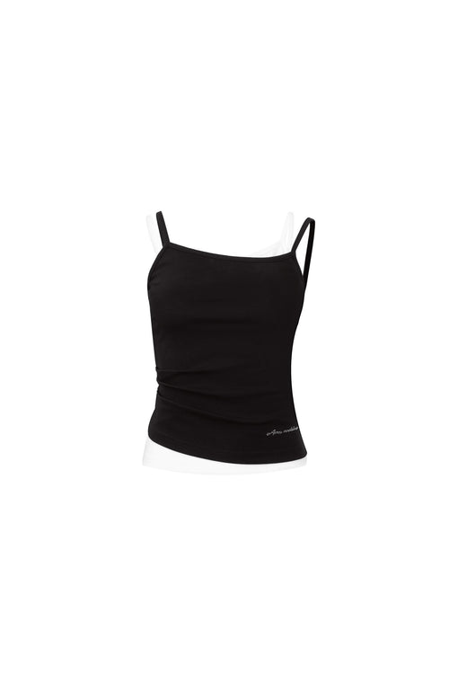 Black Fake Two - Piece Camisole - ANN ANDELMAN