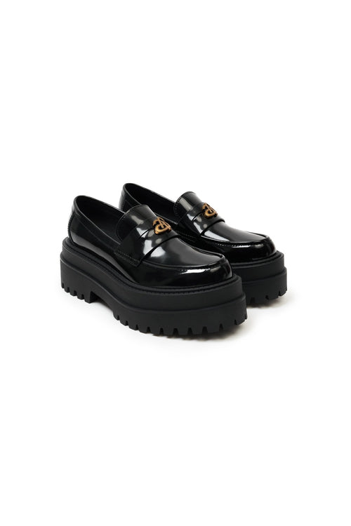 Black Platform Loafers - ANN ANDELMAN