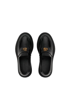 Black Platform Loafers - ANN ANDELMAN