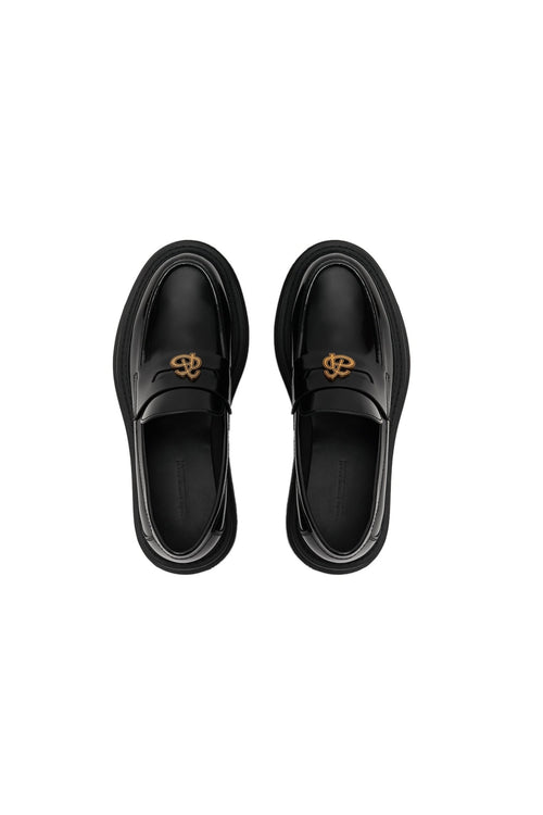 Black Platform Loafers - ANN ANDELMAN