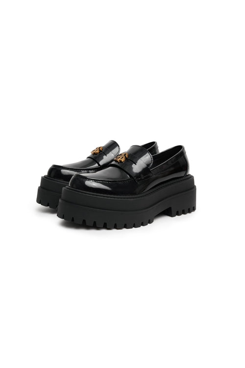Black Platform Loafers - ANN ANDELMAN