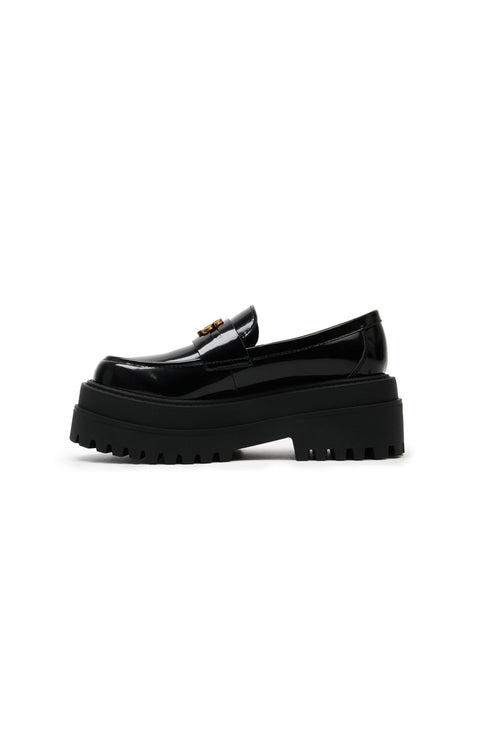 Black Platform Loafers - ANN ANDELMAN