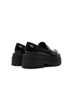 Black Platform Loafers - ANN ANDELMAN