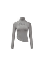 Grey Flocked Bottoming Shirt - ANN ANDELMAN