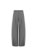 Grey Web Welt Balloon Trousers - ANN ANDELMAN