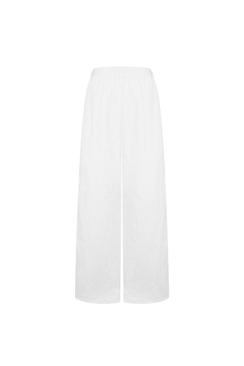 White Parachute Pants - ANN ANDELMAN