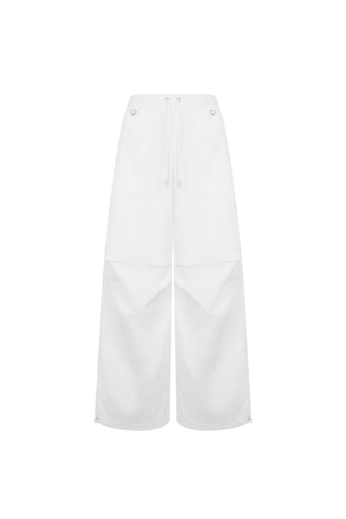 White Parachute Pants - ANN ANDELMAN