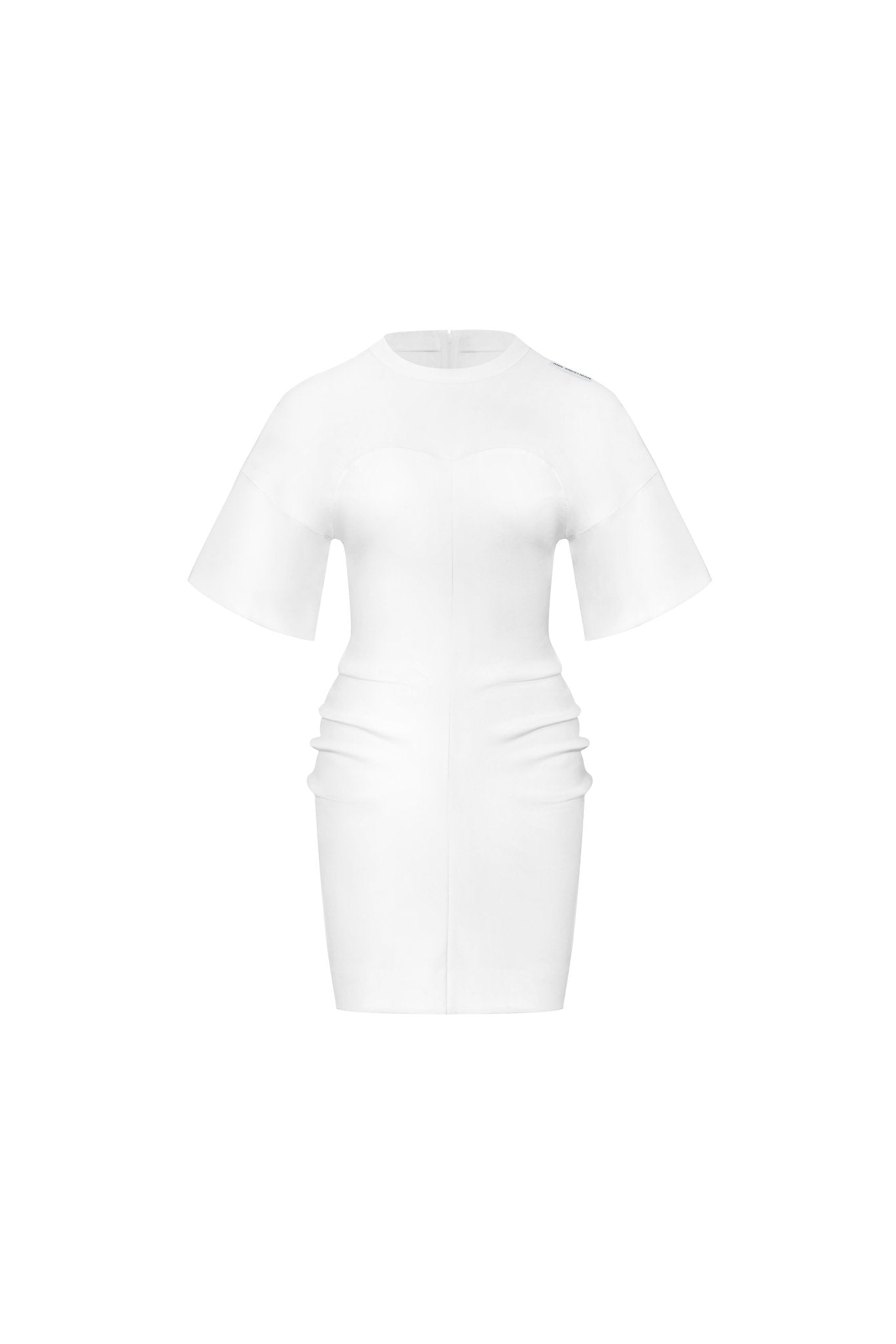 White Tight Midi Dress | Ann Andelman Official