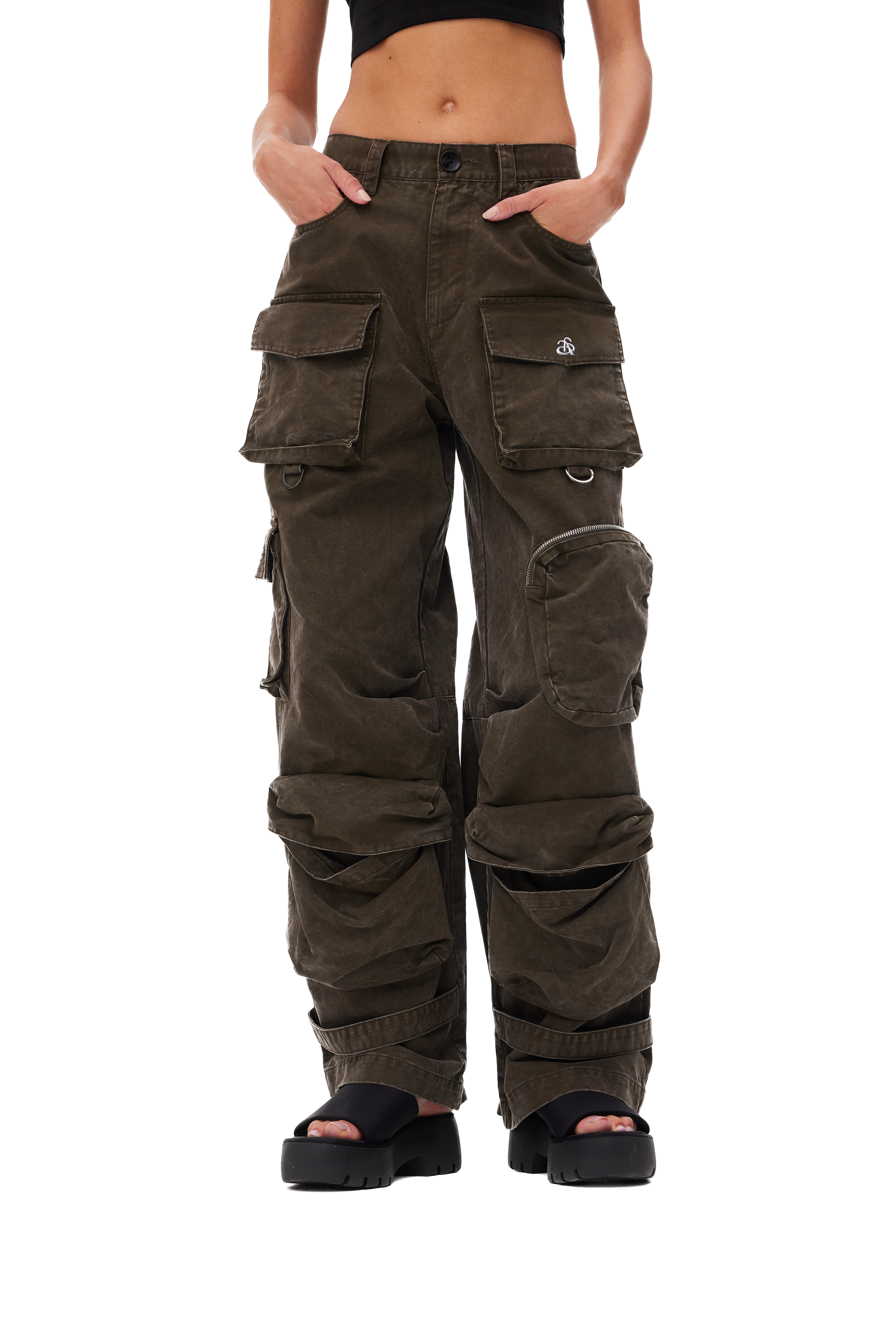 Multi-pocket cargo pants - Women