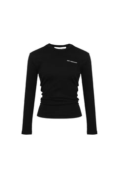 Black Pleated Long Sleeve - ANN ANDELMAN