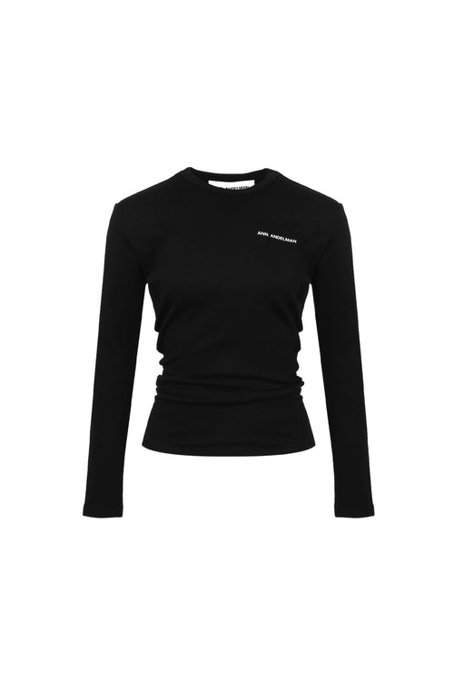 Black Pleated Long Sleeve - ANN ANDELMAN
