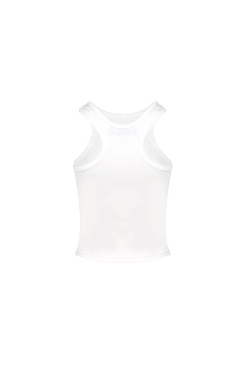 White Irregular Vest - ANN ANDELMAN