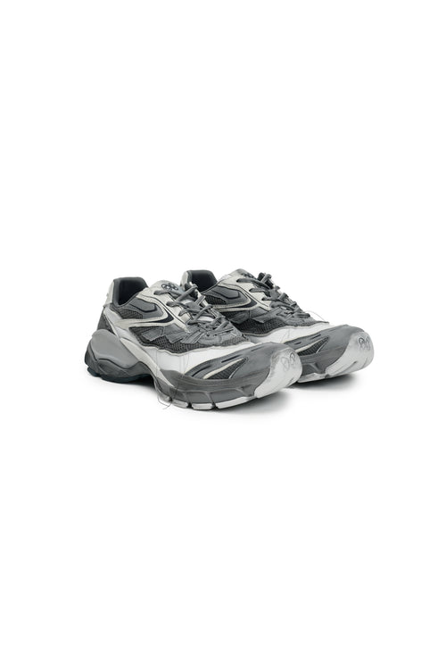 Grey Split Distressed Sneakers