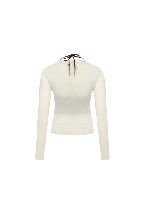 Apricot Halter Neck Two-piece Set