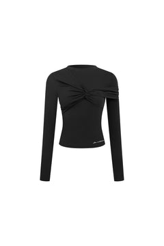 Black Twist-Front T-shirt