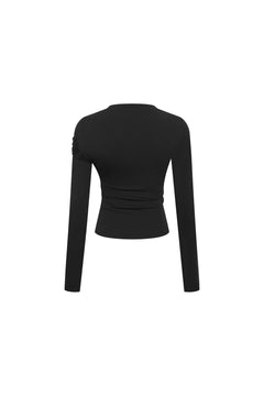 Black Twist-Front T-shirt