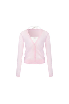 Pink Halter Neck Two-piece Set