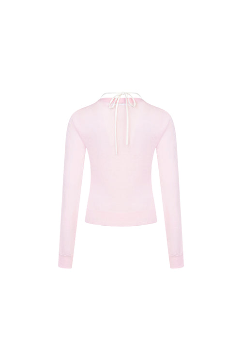 Pink Halter Neck Two-piece Set