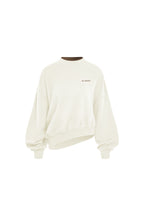 White Faux Two-piece Sweatshirt