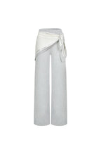 Gray Detachable Triangular Bandana Patchwork Sweatpants