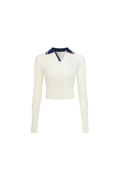 Off-white Golf-colored Knit Top