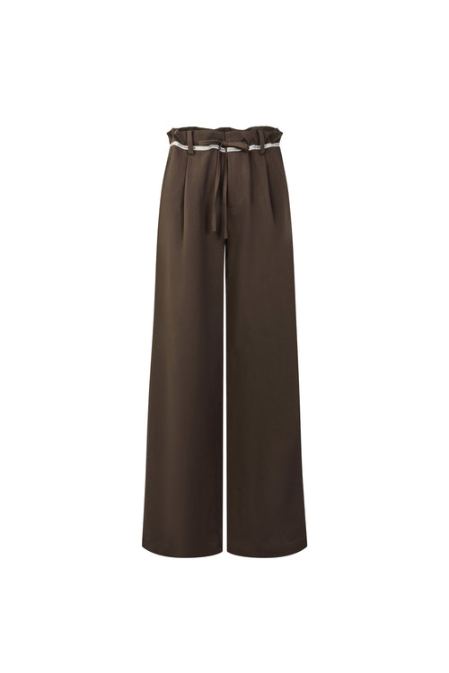 Brown Drawstring Trousers