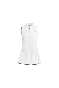 White POLO Collar Golf Dress