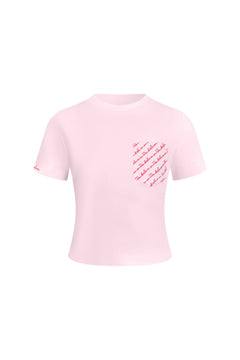 Pink 520 Pocket Embroidered T-shirt