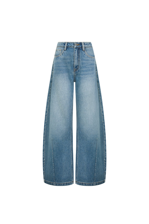 Blue Studded Scimitar Jeans
