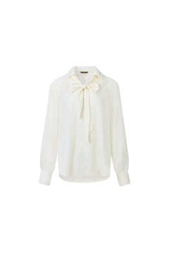 Off-white Detachable Ribbon Pullover Shirt