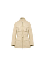 Khaki Drawstring Work Jacket