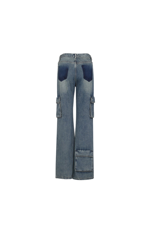 Blue Multi-Pocket Jeans