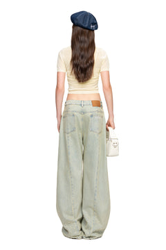 Apricot Knitted Lightweight T-shirt