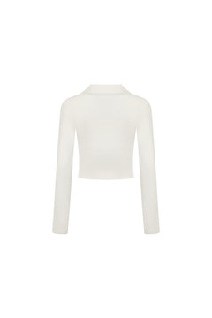Apricot Lace-trimmed Knitted Cardigan