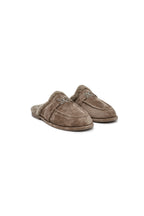 Brown Faux Fur Mule Loafers