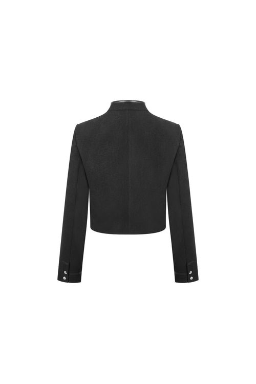 Dark Gray European-style Short Jacket