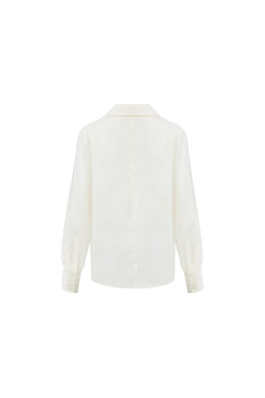 Off-white Detachable Ribbon Pullover Shirt