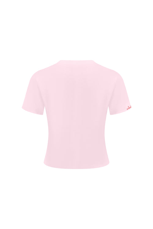 Pink 520 Pocket Embroidered T-shirt