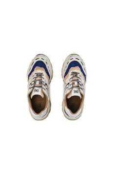 Khaki Split Distressed Sneakers