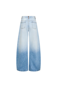 Blue Curved Jeans