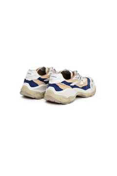Khaki Split Distressed Sneakers