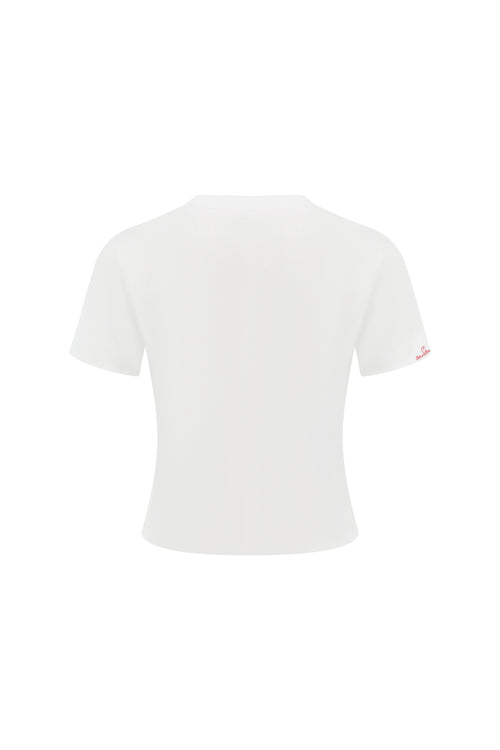 White 520 Pocket Embroidered T-shirt