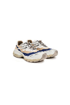 Khaki Split Distressed Sneakers
