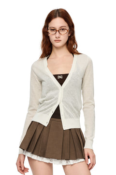 Apricot Halter Neck Two-piece Set