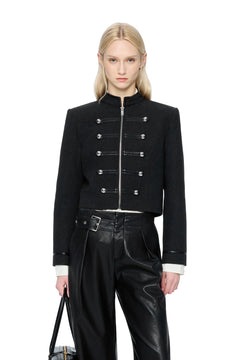Dark Gray European-style Short Jacket