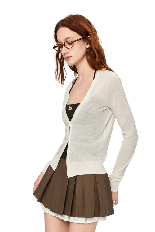 Apricot Halter Neck Two-piece Set